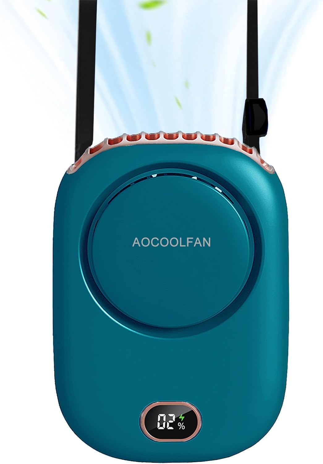 AOCOOLFAN Portable Neck FanHome EnvironmentStrong breeze and Max 12 Hours Cooling TimeThis versatile handheld fan is as long as 12 hours of cooling time on a solitary charge, 3-speed setting , you simply have to press the power button to change the fan se